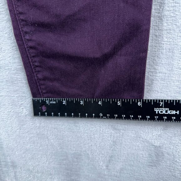 Gap Women's Premium Skinny Jeans Size 10/30 Mid Rise Denim Stretch Purple - Picture 10 of 11